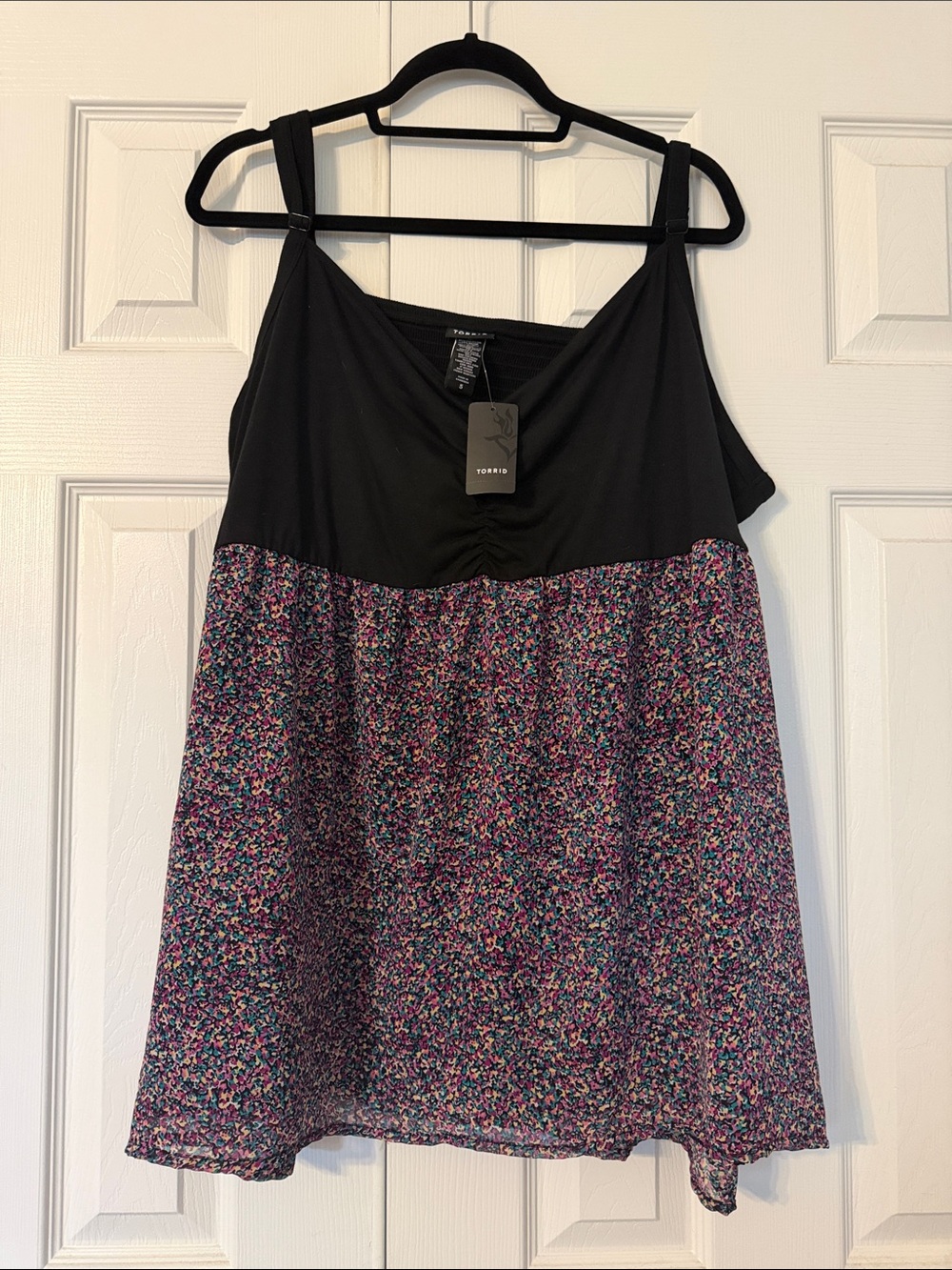 torrid Black Bodice Floral Print Camisole